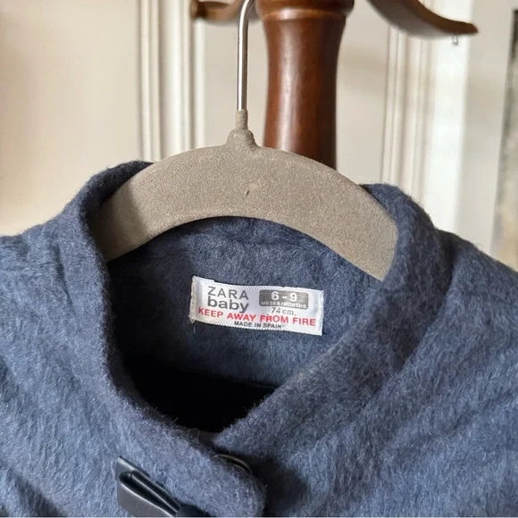 Zara Baby Blue Peacoat - Picture 3 of 4